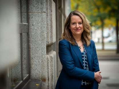 Amy Pope, directora general de la Organización Internacional para las Migraciones, en Madrid el 16 de noviembre.