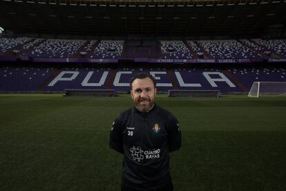 Sergio González, en el césped de Zorrilla.