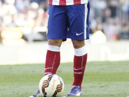 Griezmann, antes de sacar una falta.