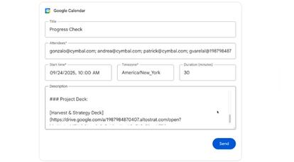 Crar un evento con Gemini Enterprise
