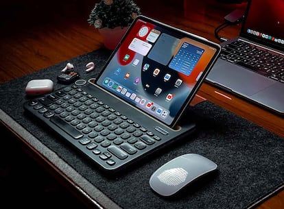 Un iPad Pro de Apple con un teclado