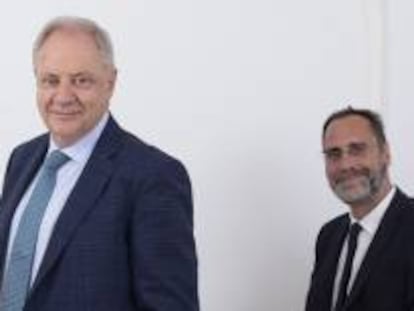 Isabel Lozano, CEO de Atrys Health; Santiago de Torres, presidente de Atrys Health y José María Huch, CFO de Atrys Health.
