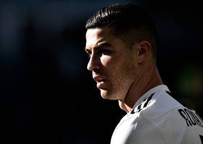 Cristiano Ronaldo durante un partido de la Juventus contra el Sampdoria en diciembre de 2018.