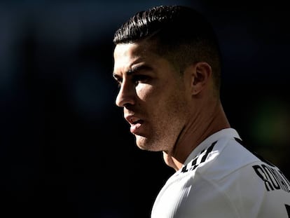 Cristiano Ronaldo durante un partido de la Juventus contra el Sampdoria en diciembre de 2018.