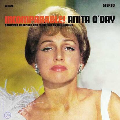 La cantante de jazz Anita O'Day ha fallecido este martes por un problema cardiaco en la ciudad de Los Ángeles. En la foto vemos la portada de su disco <i>Incomparable</i>.