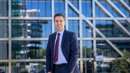 Daniel Carrera, presidente de UPS para Europa, Oriente Próximo, África y la India, en las oficinas de la compañía en Madrid.