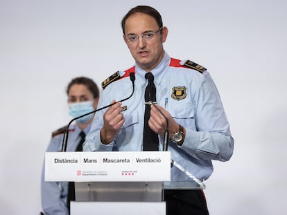 El comisario jefe de los Mossos d'Esquadra, Josep Maria Estela.