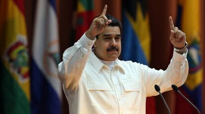 El presidente de Venezuela, Nicol&aacute;s Maduro, la semana pasada en un acto en La Habana (Cuba) 