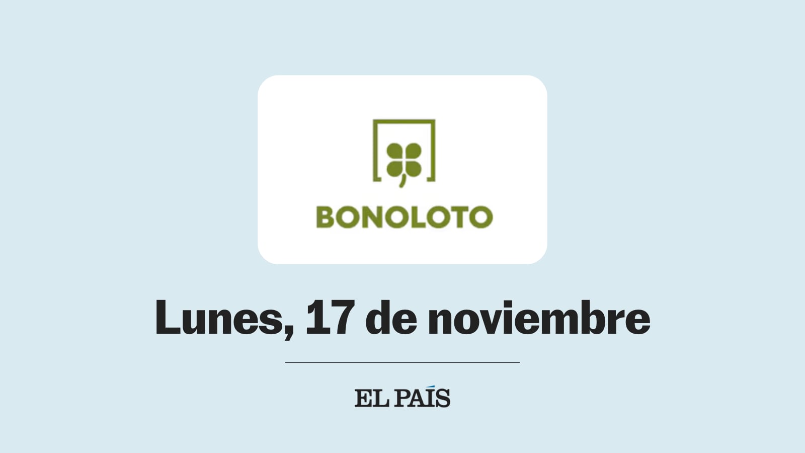 Bonoloto: comprobar sorteo del lunes 17 de noviembre