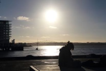 Atardecer en Queen's Wharf, el muelle más entretenido de Auckland.