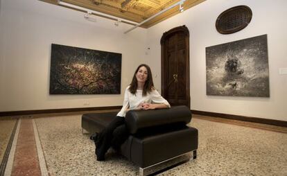 Nadia Hernández, en una de les sales de la Godia.