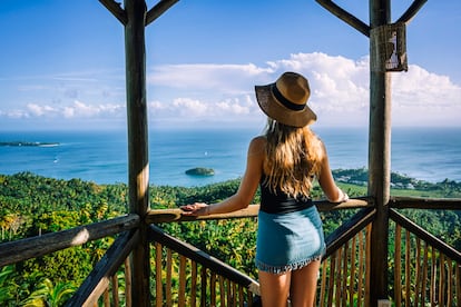 Vistas de la bahía de Samaná, en la República Dominicana.