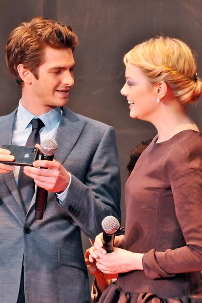 5. Junto a Andrew Garfield en la vida real componen la pareja de moda.