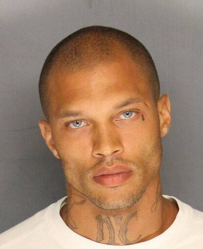 Jeremy Meeks, el preso atractivo que siguió un proceso inverso al de otros famosos: primero fue un delincuente común y después, gracias a la popularidad de su imagen, se convirtió en modelo.