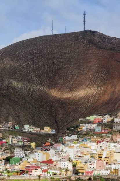 Panorama del pueblo de Gáldar, al norte de Gran Canaria.