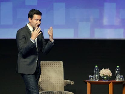 Diego Dzodan durante la ceremonia de clausura de la cumbre de la APEC. 