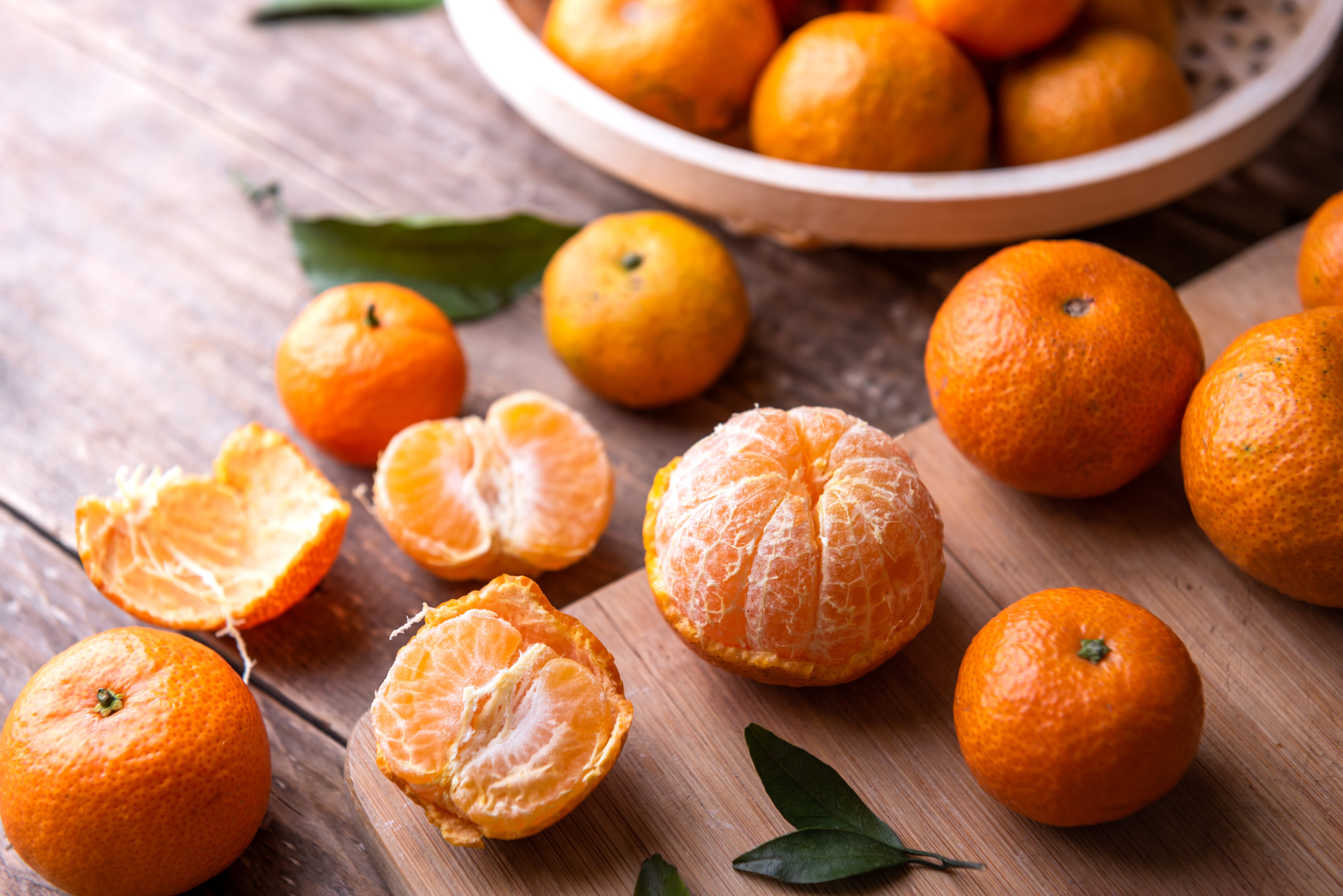 La vitamina C en el otoño tiene forma de mandarina 