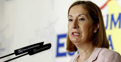 La ministra de Fomento, Ana Pastor, en el Nueva Econom&iacute;a F&oacute;rum.