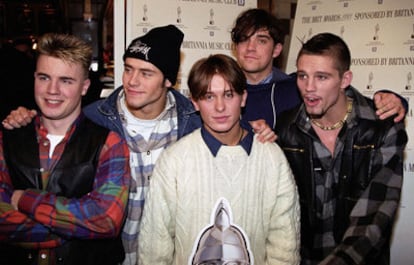 Foto de archivo de Take That, cuando alcanzó la cima de la fama en la década de los noventa