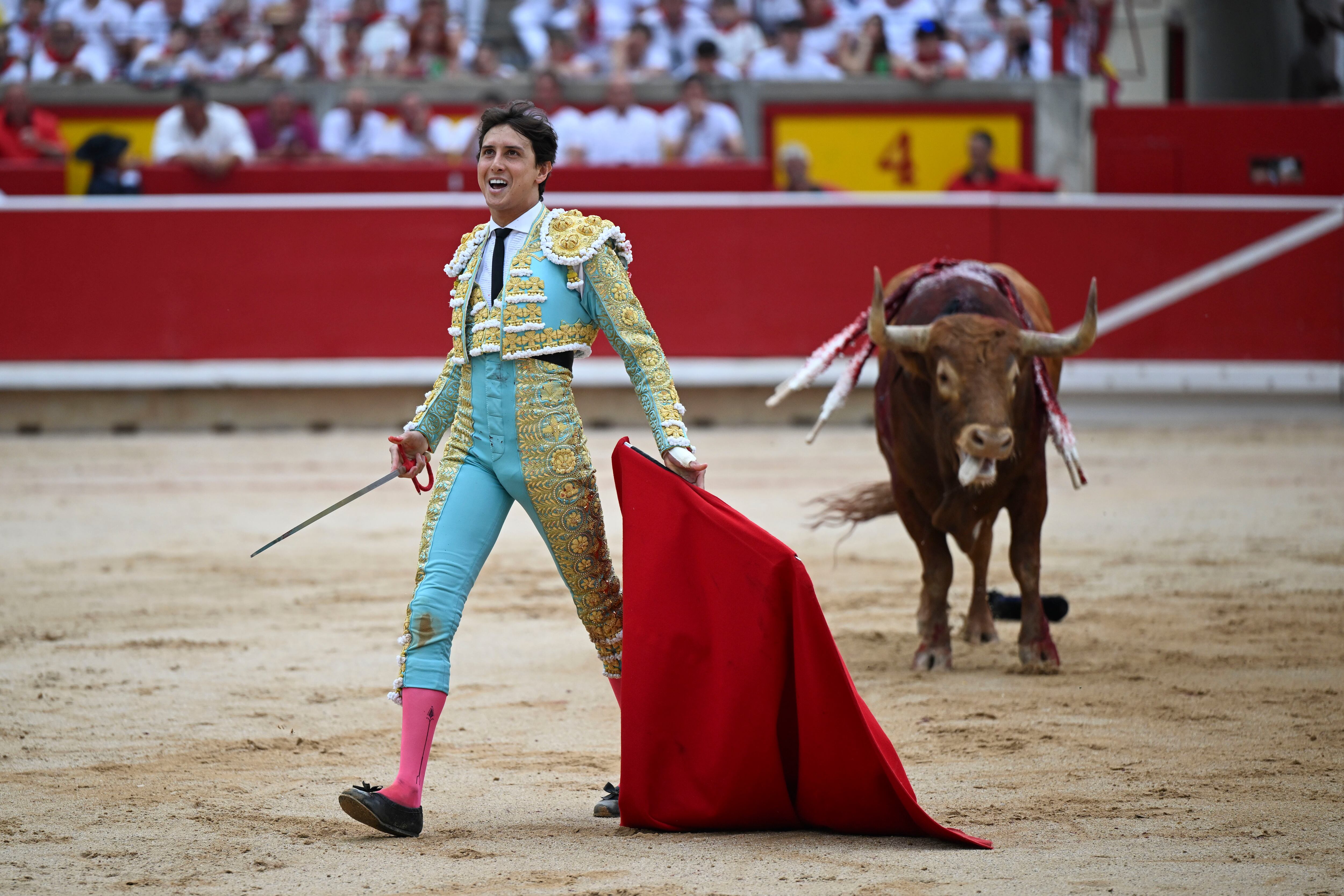 Roca Rey, el 11 de julio del año pasado, en la plaza de Pamplona.