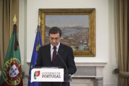 El primer ministro portugués, Pedro Passos Coelho. EFE/Archivo