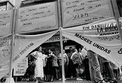 Manifestación de Madres Contra la Droga, un colectivo que apoya al juez.