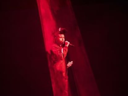 Actuación de The Weeknd durante la presentación, el pasado el 8 de junio, del nuevo servicio de ‘streaming’ Apple Music.