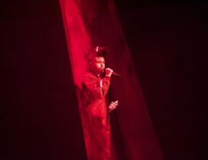 Actuación de The Weeknd durante la presentación, el pasado el 8 de junio, del nuevo servicio de ‘streaming’ Apple Music.