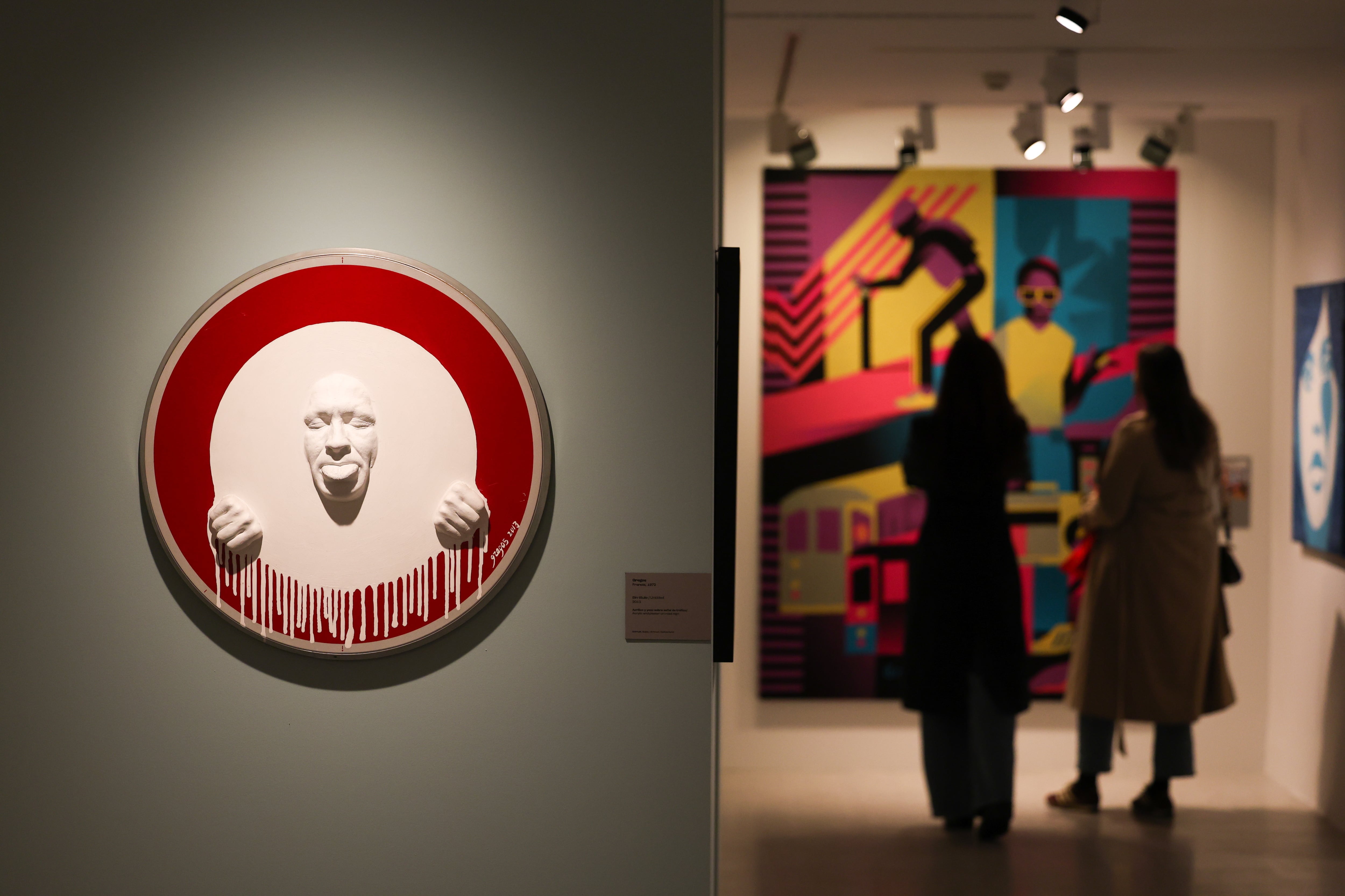 Salas de la exposición 'Arte Urbano. De los orígenes a Bansky', en la Fundación Canal de Madrid.