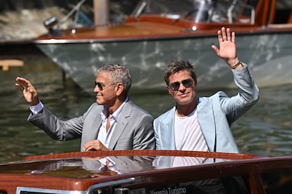 George Clooney y Brad Pitt, en el Festival de Venecia el pasado 1 de septiembre.