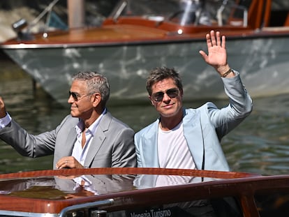 George Clooney y Brad Pitt, en el Festival de Venecia el pasado 1 de septiembre.