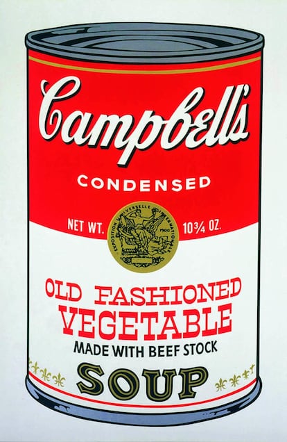Versión de la célebre 'Sopa Campbell' (1969) con la que Warhol abrió una etapa en la historia del arte contemporáneo.