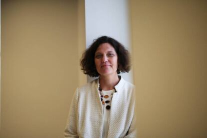 Connie Yowell en la Fundación Telefónica en Madrid.