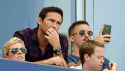 Lampard observa el duelo entre los Galaxy y el NYCFC.