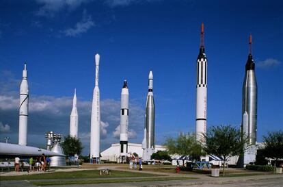 Rocket Garden, en el Centro Espacial John F. Kennedy (Florida).