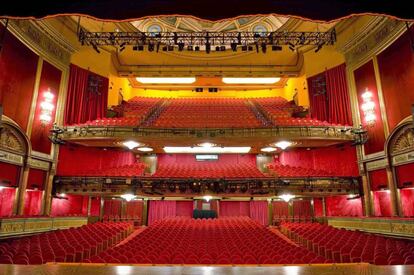 Interior del teatro Lope de Vega de Madrid. 