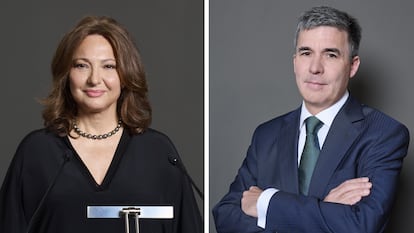 Marta Álvarez, presidenta de El Corte Inglés, y Gastón Bottazzini, consejero delegado del grupo.