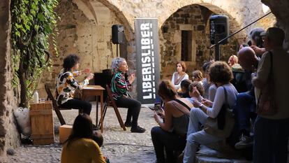 Ambient a la fira LiberisLiber a Besalú aquest any 2024.