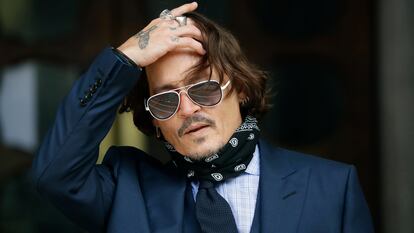 El actor Johnny Depp, durante el juicio el 14 de julio.