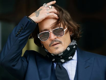 El actor Johnny Depp, durante el juicio el 14 de julio.