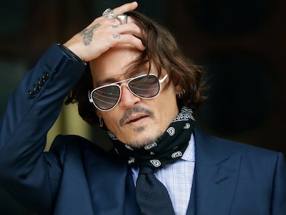 El actor Johnny Depp, durante el juicio el 14 de julio.