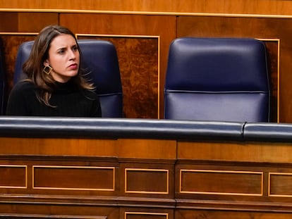 La ministra de Igualdad, Irene Montero, en el Congreso de los Diputados en noviembre de 2022.