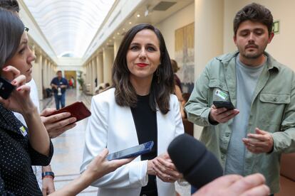 La ministra de Derechos Sociales, Ione Belarra, ofrecía el martes declaraciones en el Senado, en Madrid.