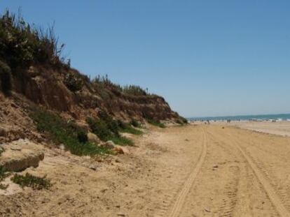 Playa de las Tres Piedras de Chipiona (Cádiz).