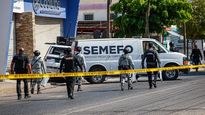 Elementos de la Guardia Nacional, en Culiacán, Sinaloa, en junio de 2025.