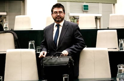 El concejal Carlos Sánchez Mato en el pleno del Ayuntamiento de Madrid.