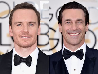 Michael Fassbender y Jon Hamm.