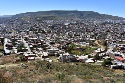 Vista de Guadalupe, desde los alto del cerro de San Simón.