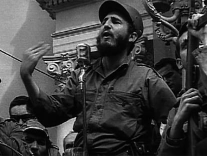 Castro en un fotograma del documental <i>Franco i Fidel, una amistat incòmoda</i>, de TV-3.</b>