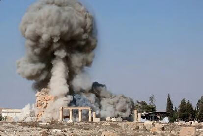 Bombardeo sobre el templo de Baalshamin. 